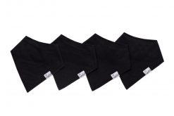 Copper Pearl Black Basics Baby Bandana Bib Set 4-Pack