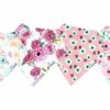 Copper Pearl Bloom Bandana Bib Set 4-Pack