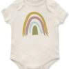 Rainbow Print Baby Onesie