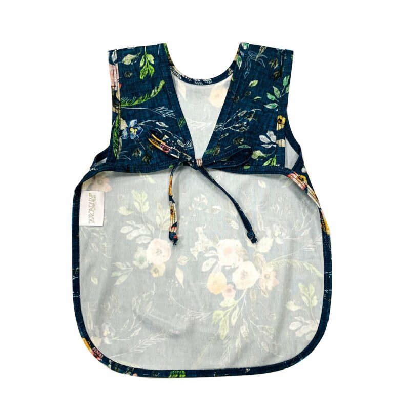 Dark Blue Baby Big with Floral Pattern