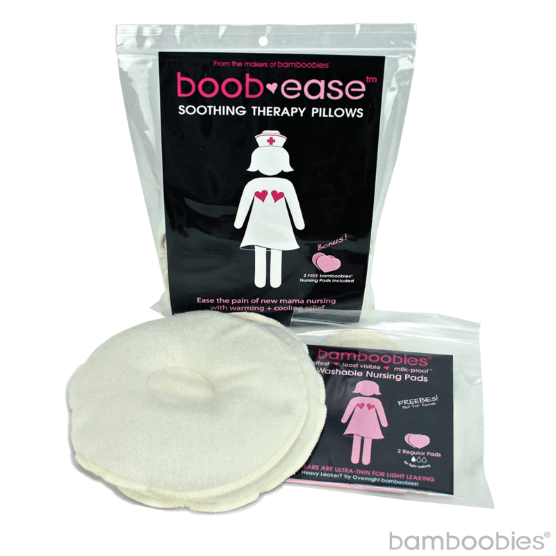 Bamboobies Boob-Ease Soothing Therapy Pillows and Reusable Nursing Pads
