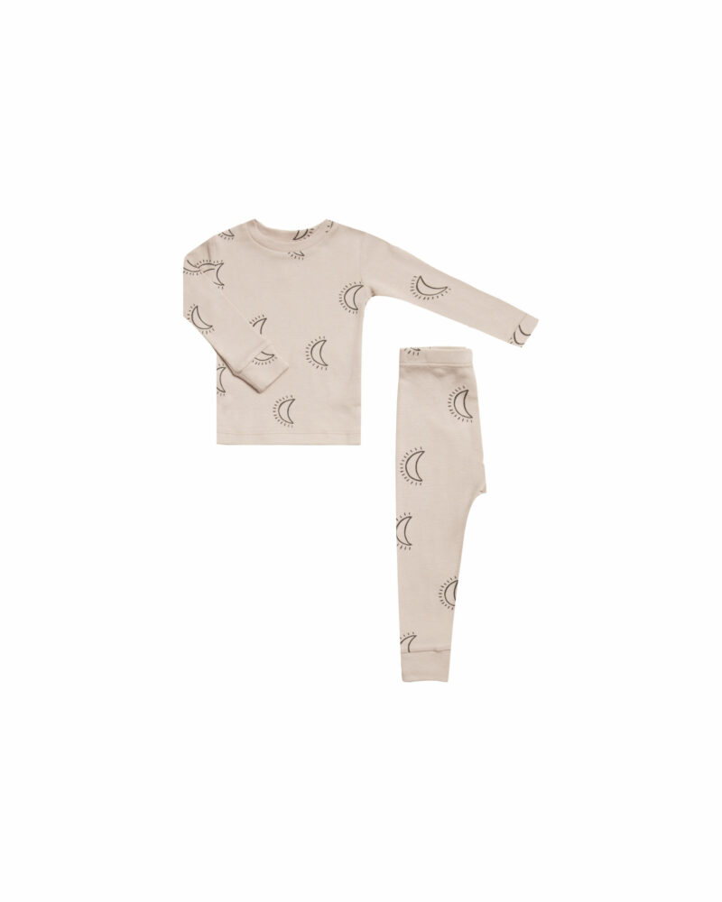 Rylee + Cru Moons Brushed PJ Set for Toddlers and Kids