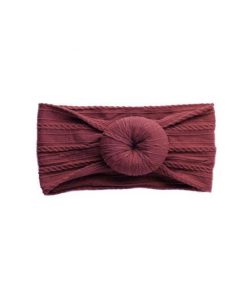 Emerson and Friends Burgundy Bun Baby Headband