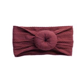 Emerson and Friends Burgundy Bun Baby Headband