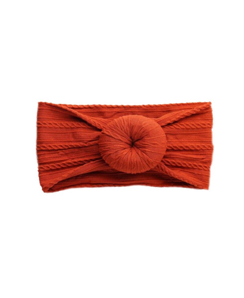 Emerson and Friends Burnt Orange Bun Baby Headband