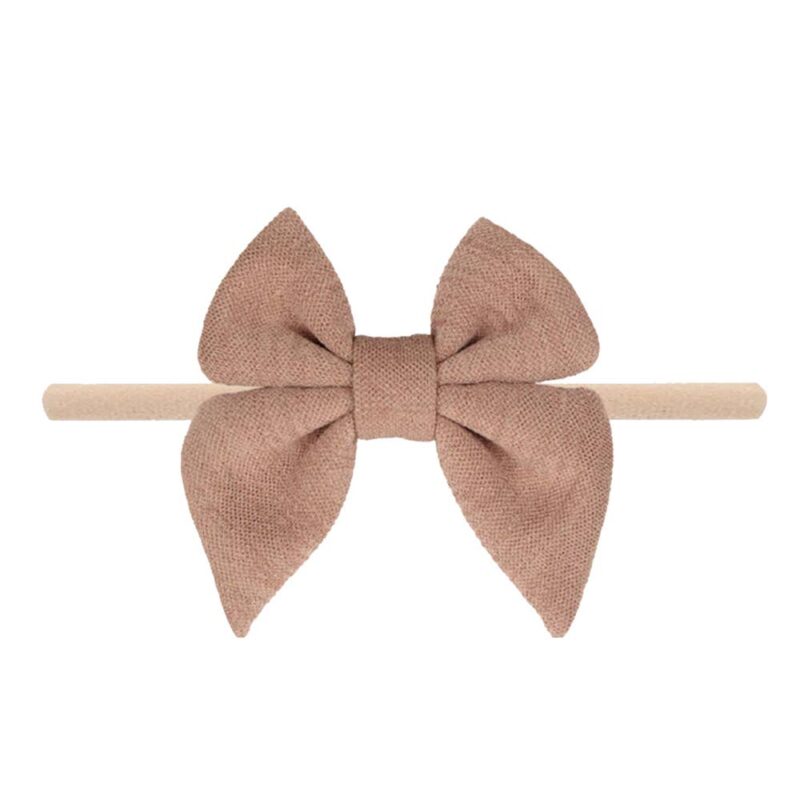 Emerson and Friends Champagne Jersey Bow Baby Headband