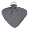 Kyte BABY Charcoal Lovey with Removable Wooden Teething Ring