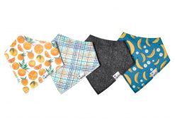 Citrus Baby Bandana Bib Set 4-Pack