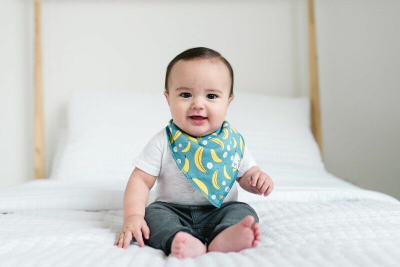 Baby and Toddler Bandana Bib with Banana pattern