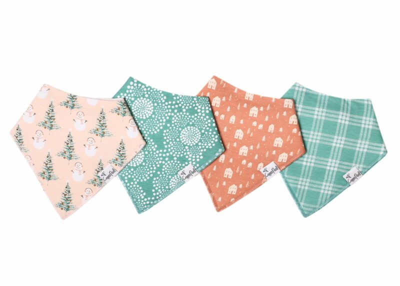 Jane Holiday Bib Set 4-Pack Jane Holiday Bib Set 4-Pack