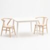 Milton & Goose Crescent Chair in White or Natural