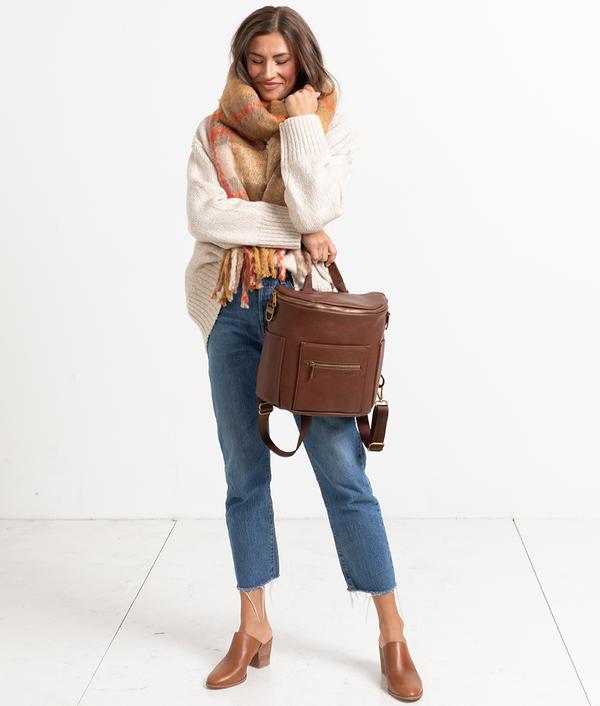 Fawn Design The Mini Diaper Backpack in Brown