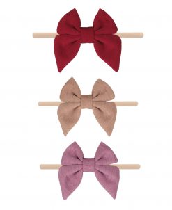 Emerson and Friends Neutral Bow Baby Headband Set