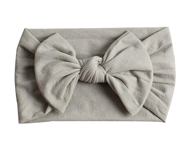 Emerson and Friends Grey Bow Baby Headband