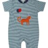 Lilly and Sid Organic Tiger Applique Romper