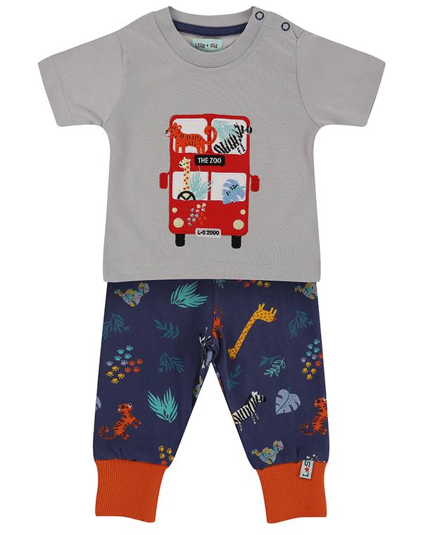 Lilly and Sid Organic Collection Safari Double Decker Bus Set