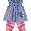 Lilly and Sid Flamingo Dress and Leggings Outfit Set