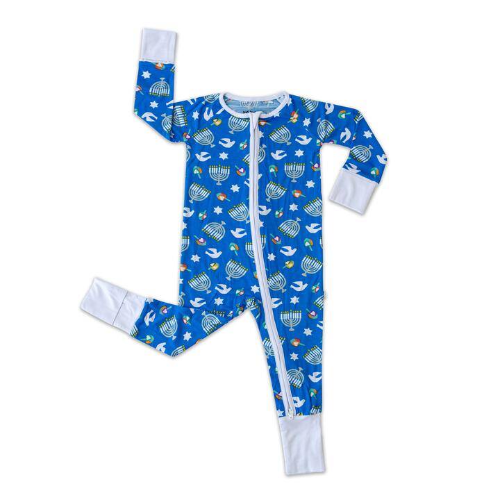 Little Sleepies Hanukkah Celebration Bamboo Zippy Sleeper