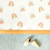 Pehr Organic Sheet Brushed Cotton with Rainbow Pattern