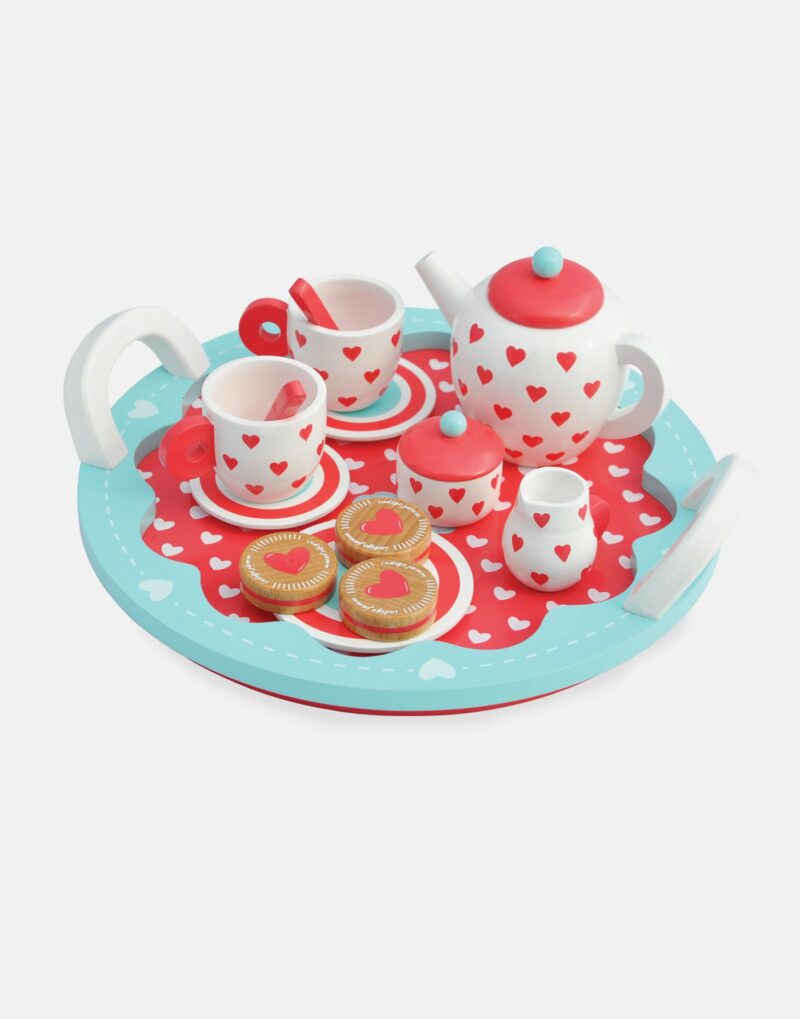 Indigo Jamm Hearts Wooden Tea Set