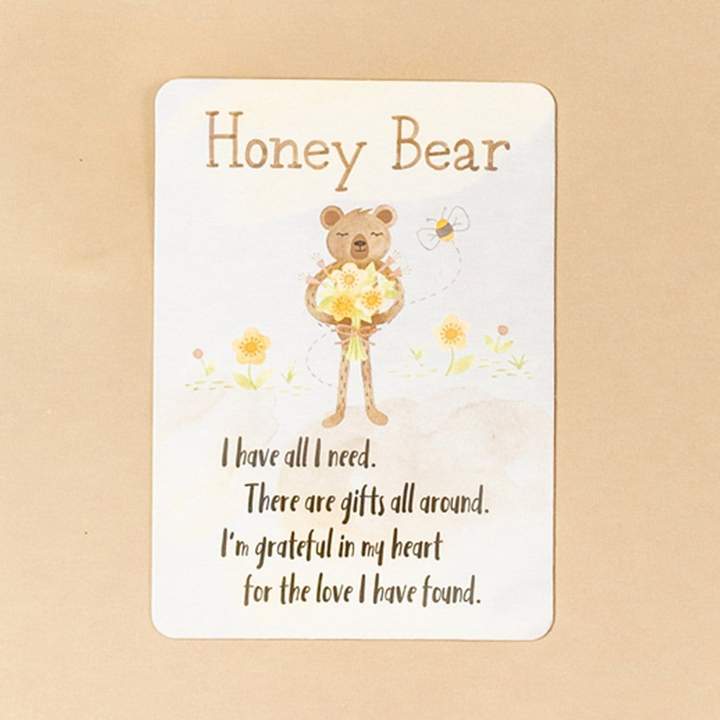 Honey Bear Grattitude Affirmation Card by Slumberkins
