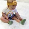 Emerson and Friends Earthtone Rainbow Baby Onesie