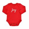 finn + emma Joy Organic Long Sleeve Graphic Bodysuit