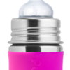 Plastic-free Baby Bottle Pura Stainless Steel Infant Bottle in Pink