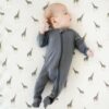 Charcoal Giraffe Chrib Sheet by Kyte Baby