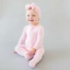 Zipper Footie in Peony by Kyte Baby