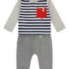 Stripe Top with Flannel Trouser by Lilly + Sid- FINAL SALE