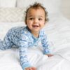 Little Sleepies Blue Rainbow Bamboo Zippy Sleeper