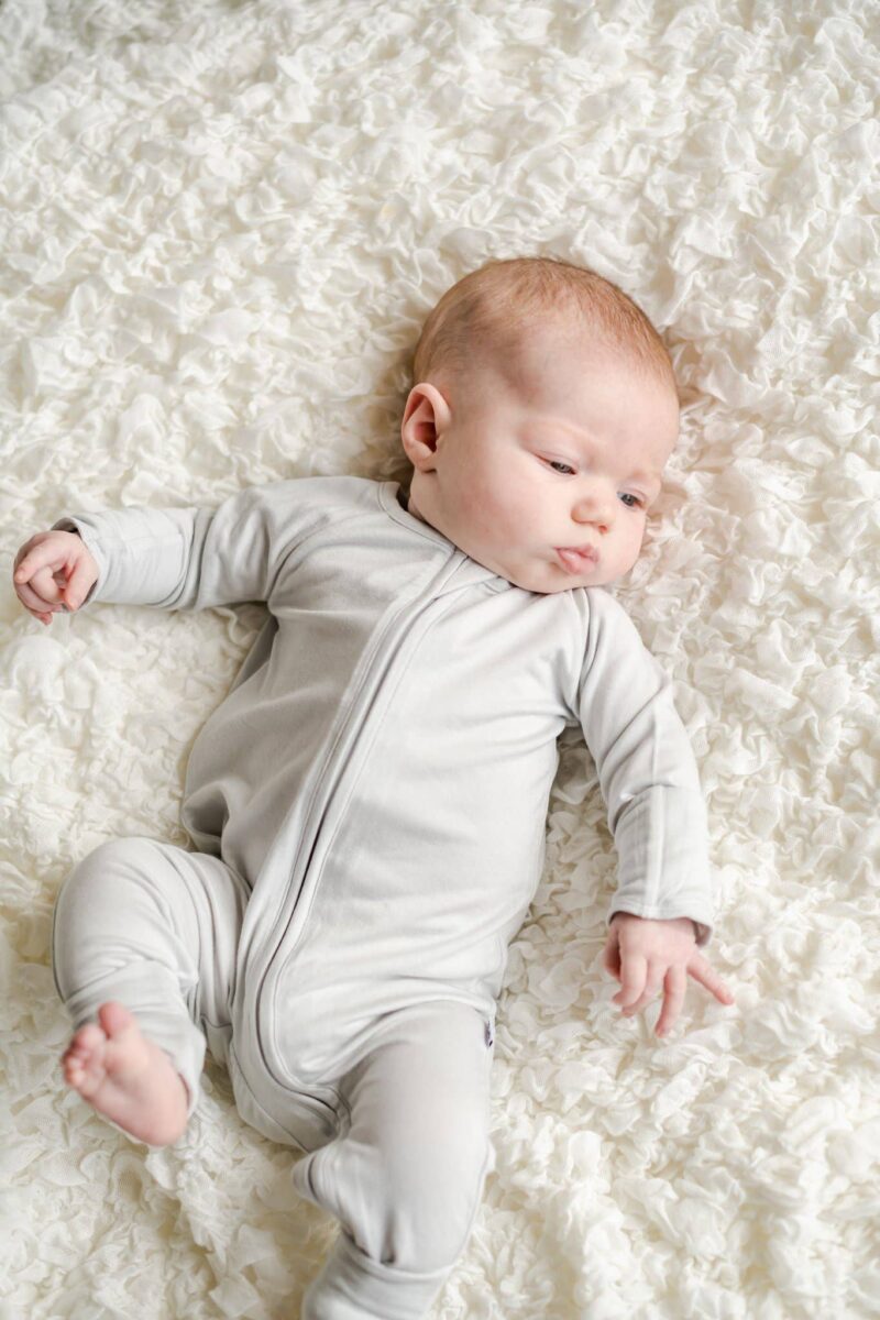 Little Sleepies Cloud Solid Bamboo Zippy Sleeper