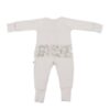 Little Sleepies Cloud Solid Ruffle Zippy Romper