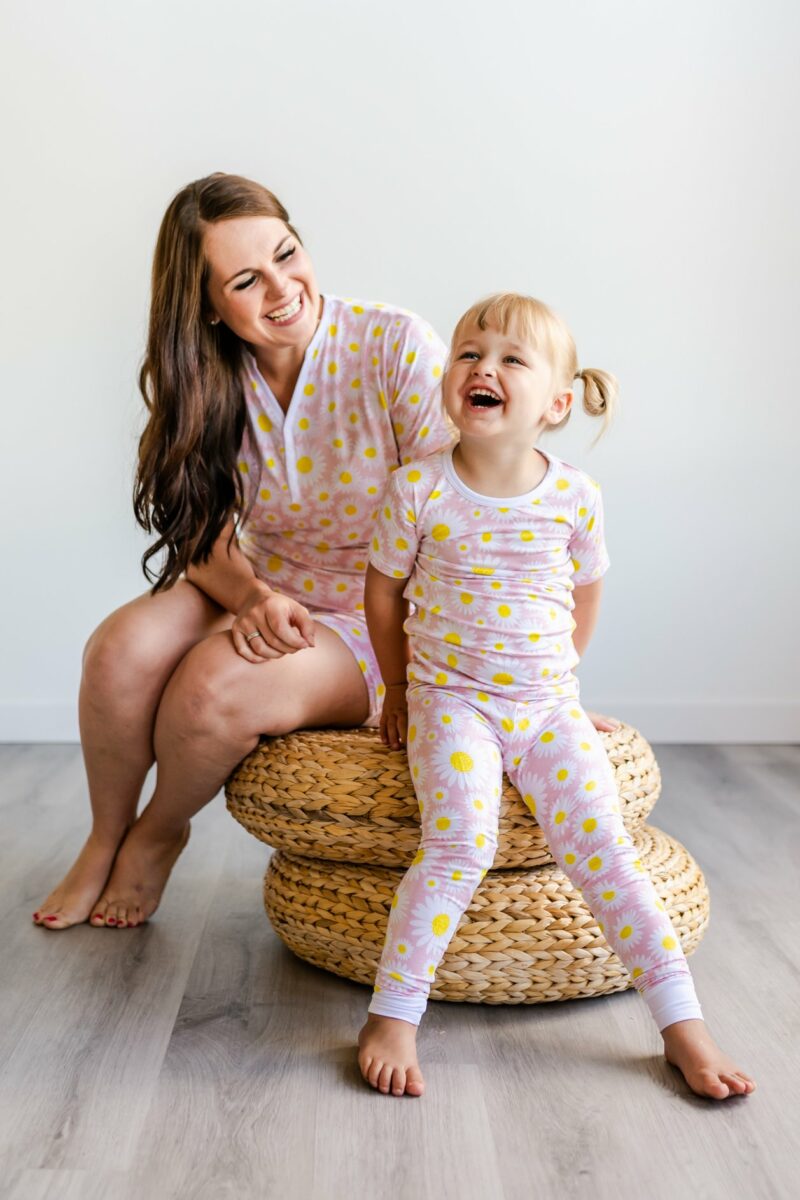 Little Sleepies Daisies PJs with short sleeves