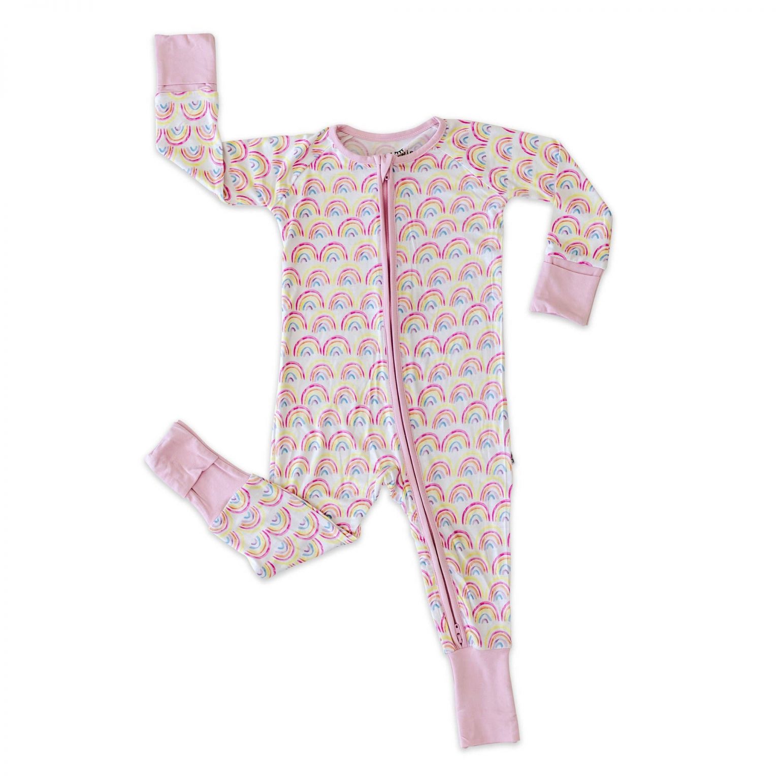 Little Sleepies Pastel Rainbow Bamboo Zippy Sleeper Blossom