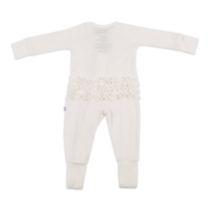 Little Sleepies Solid Pearl Zippy with Ruffles