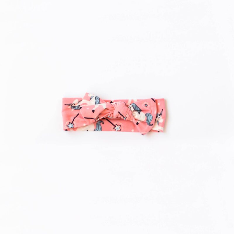 Little Sleepies Unicorns Bamboo Bow Headband