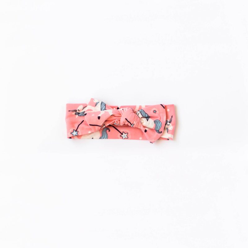 Little Sleepies Unicorns Bamboo Bow Headband