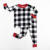 Bamboo Viscose Little Sleepies Two-Piece Pajama Set in Buffalo Plaid