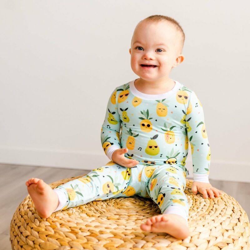 Long Sleeve Pineapples PJ Set Little Sleepies