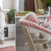 Stokke Tripp Trapp High Chair with Newborn Set - Natural / Coral
