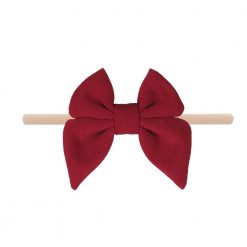 Emerson and Friends Merlot Jersey Bow Baby Headband