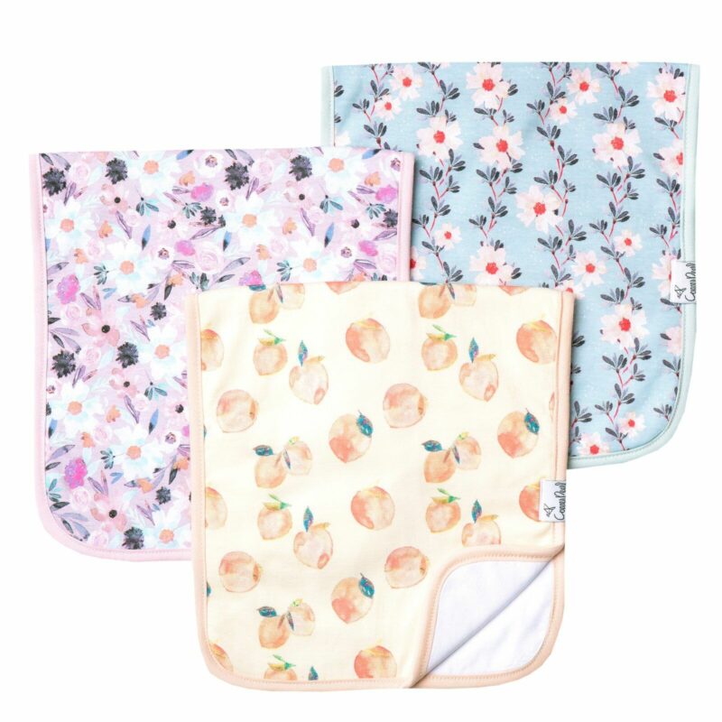 Copper Pearl Morgan Burp Cloth Set 3-Pack