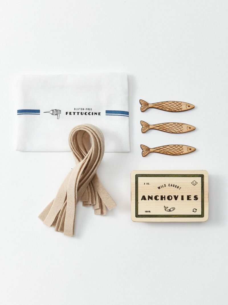 Fun food play time anchovies