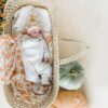 Blanket and Swaddle in Pumpkin Patch Pattern by Copper Pearl