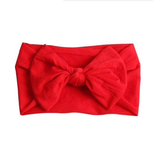 Emerson and Friends Red Bow Wide Baby Headband
