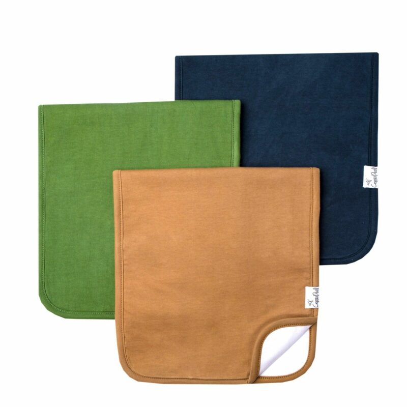 Copper Pearl Ridge Burp Cloth Set 3-Pack
