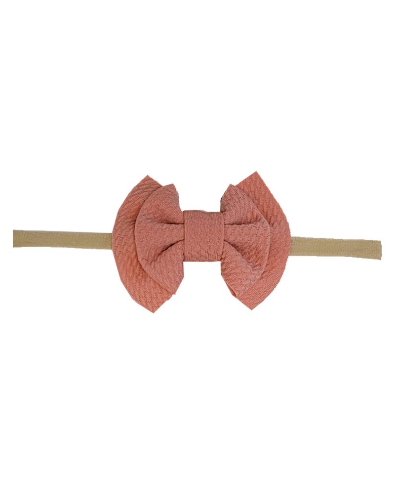 Emerson and Friends Rose Waffle Bow Headband