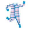 Little Sleepies Rosy Plaid Bamboo Zippy Sleeper